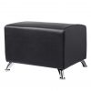 Banc d'attente Lee noir pour salon de coiffure.