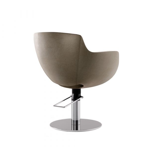 Fauteuil de coiffure design italien pompe hydraulique et revêtement skai