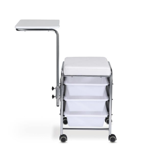 Tabouret de manucure de haute qualité avec plateau pour institut de beauté