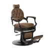 Fauteuil barbier marron design
