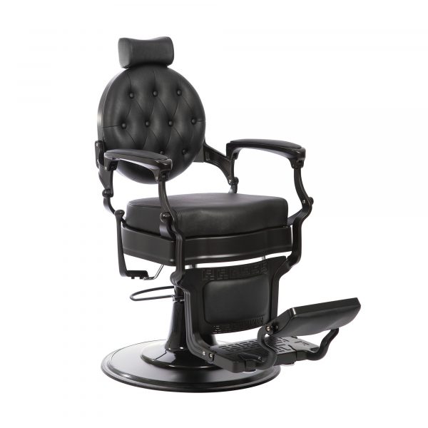 Fauteuil barbier noir design