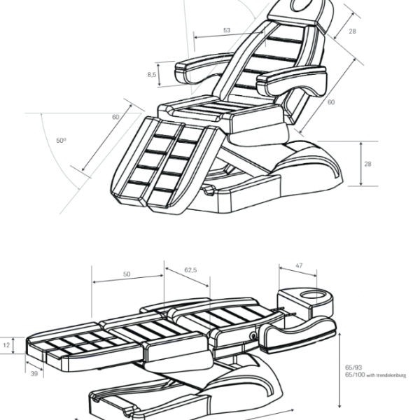 Fauteuil électrique de podologie RIVEN