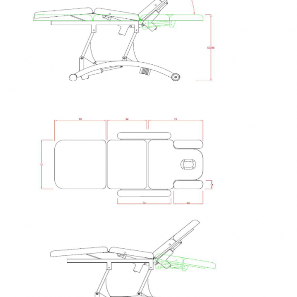 Table kinésithérapie électrique GAVIN