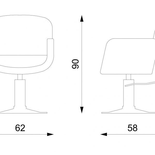 Fauteuil de coupe MUSIC