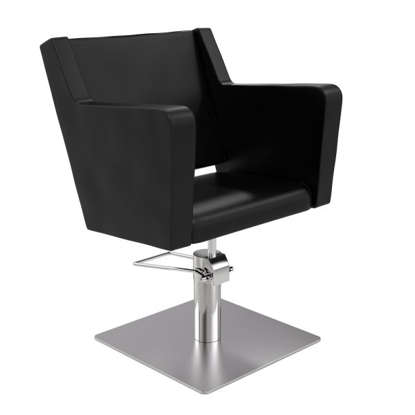 Fauteuil de coupe ENORA BLACK - Carrée, Argent