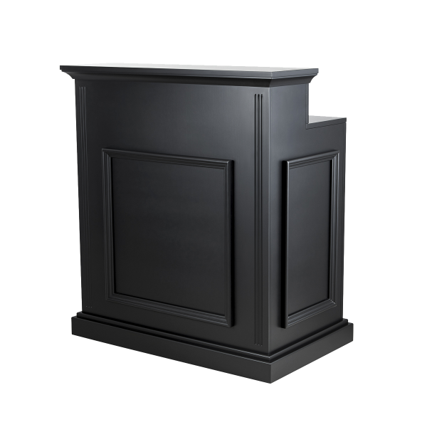 caisse de réception avec beaucoup de rangements