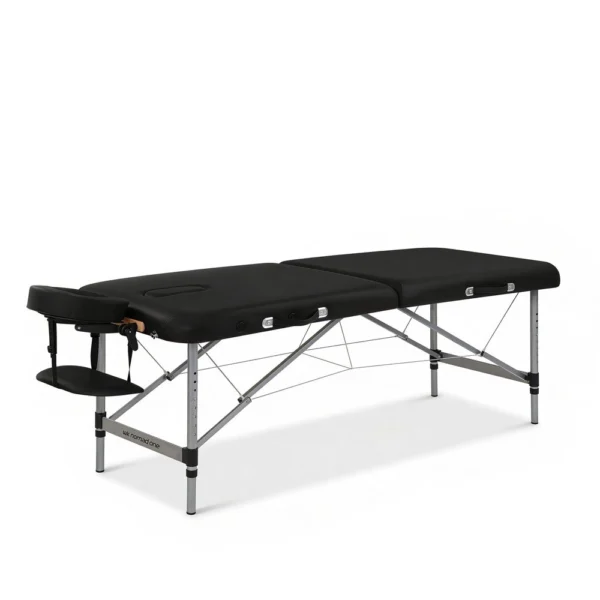 Table de massage portable NOMALIA pliable avec structure aluminium et sac de transport